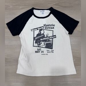 John Galt Electric Circus Ringer Crop Tee